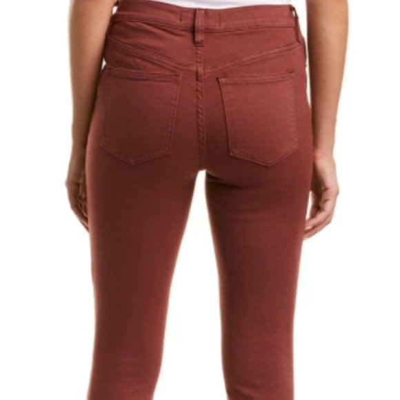 Free People Raw Hems High Rise Skinny Jeans Red 24 - Picture 10 of 10